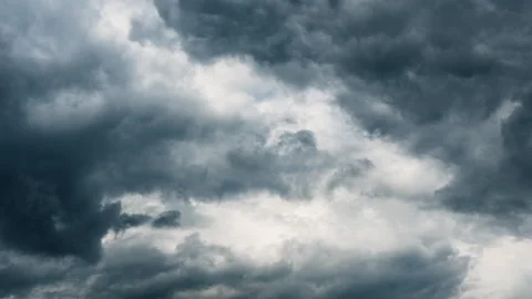 Dark clouds block out the sun before the storm Stock Footage 153846277