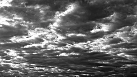 Dark clouds blotted out the sun Stock Footage 169997104