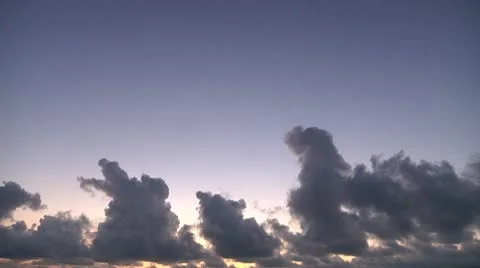 Dark clouds on blue sky. Can be used for timelapse. Stock Footage 8917585