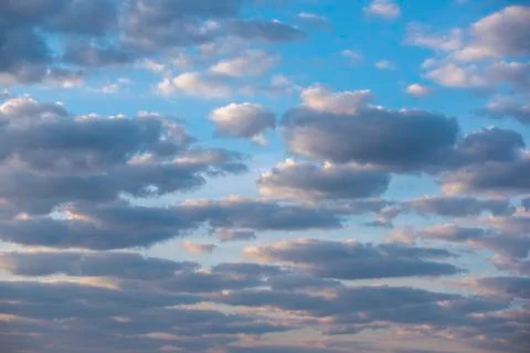 Dark clouds in the blue sky Stock Photos
