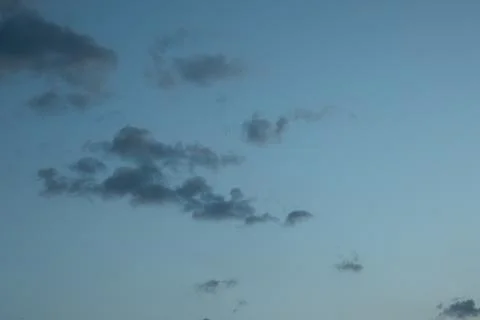 Dark Clouds in a Blue Sky Stock Photos