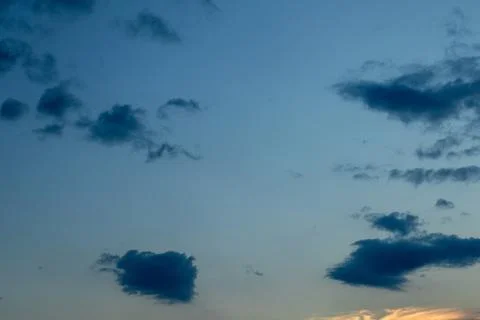 Dark Clouds in a Blue Sky Stock Photos