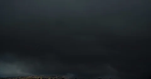 Dark Clouds Clearing Over Mountains Timelapse 4K Stock Footage 113918870