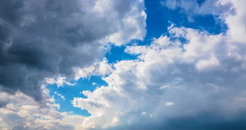 Dark clouds cover the sun Stock Footage 117280647