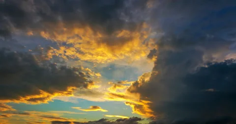 Dark clouds cover the sun Stock Footage 138440601