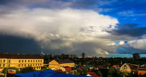 Dark clouds cover the sun Stock Footage 143953748