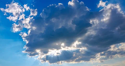 Dark clouds cover the sun Stock Footage 159065306