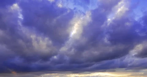 Dark clouds cover the sun Stock Footage 187548128