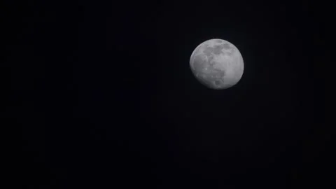 Dark Clouds Covered the Moon Stock Footage 153747688