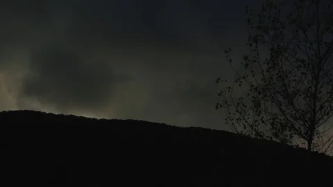 Dark clouds crossing a mysterious sky Stock Footage 71621121