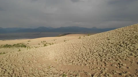 Dark clouds in the distance Stock Footage 166373031