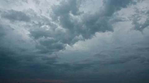 Dark clouds drifting - time-lapse Vídeo Stock 256866945