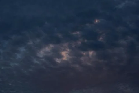 Dark Clouds at Dusk 스톡 사진