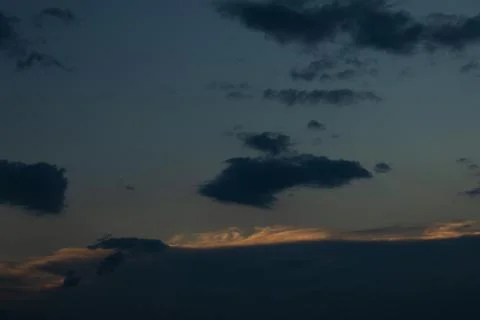 Dark Clouds at Dusk Stock Photos