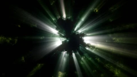 Dark clouds of dust, rays of light, 스톡 동영상 198624229