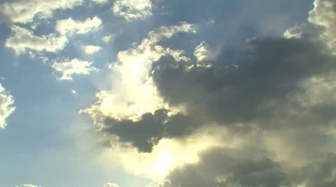 Dark clouds in evening hours 6 Stock Footage 10987697