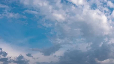 Dark clouds float across the sky in layers at different speeds.timelaps Stock-Footage 154164295