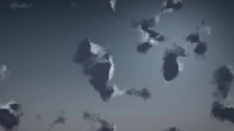 Dark Clouds Floating in Evening Sky Motion Graphics Animation Video stock 347964801