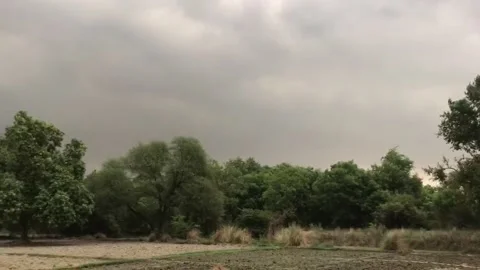 Dark clouds Video stock 155430772