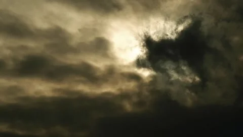 Dark clouds Stock Footage 264156302