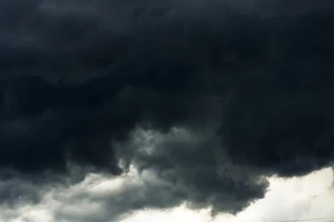 Dark clouds. gloomy sky. Stock Photos