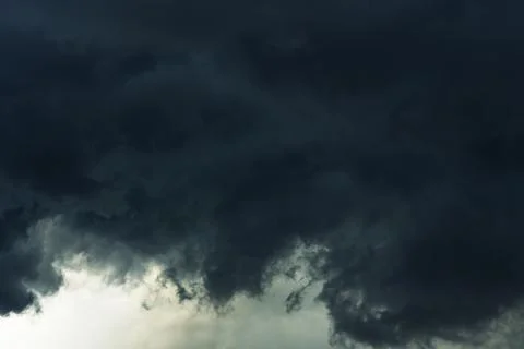 Dark clouds. gloomy sky. Stock Photos