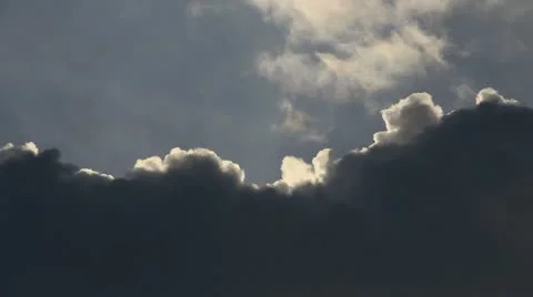 Dark clouds inflate Stock Footage 11137961