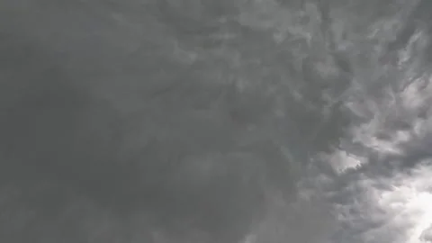 Dark Clouds &amp; Lightning Stock Footage 254524916