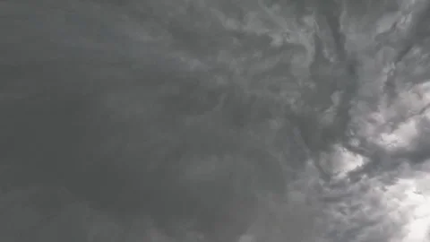 Dark Clouds &amp; Lightning Stock Footage 254524921