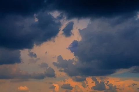 Dark Clouds in the Morning Stock Photos