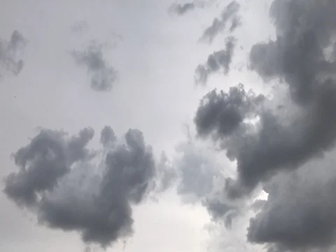 Dark Clouds Moving, Timelapse Stock Footage 78012503