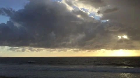 Dark clouds over California sunset Stock-Footage 60267951