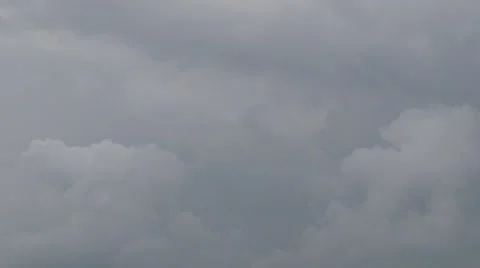 Dark clouds over the city Stock Footage 45700128