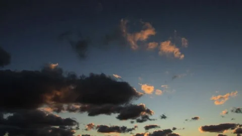 Dark clouds over a dark sky Stock-Footage 83879749