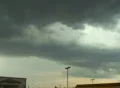 Dark clouds over parking lot Video