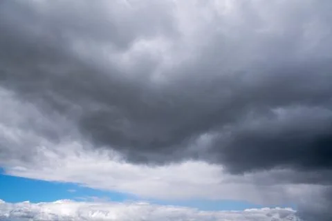 Dark clouds with rain Stock Photos