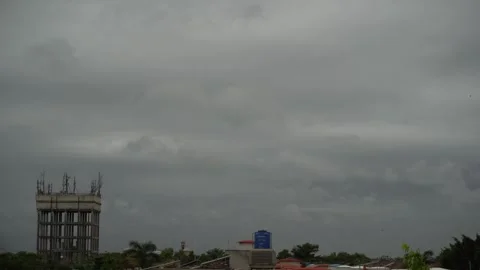 Dark Clouds in Rainy Weather 4 Stock Footage 245564724