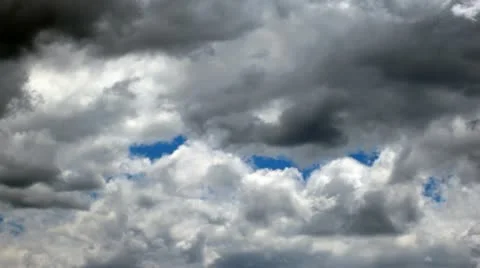 Dark Clouds Running Stock Footage