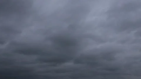 The dark clouds that rush forward to front side quickly before the typhoon storm Stock Footage 278178607