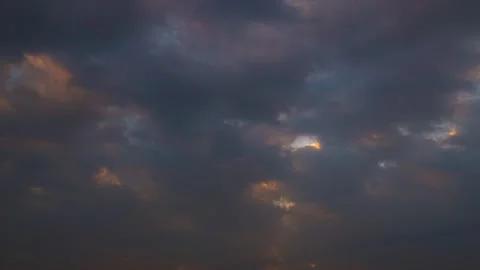 The dark clouds that rush forward to right side  before the typhoon storm . Stock Footage 277945352