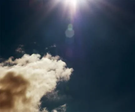 Dark clouds on sky backdrop Stock Photos
