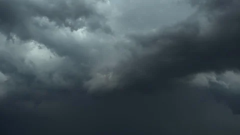 Dark Clouds In The Sky Stock Footage 114256455