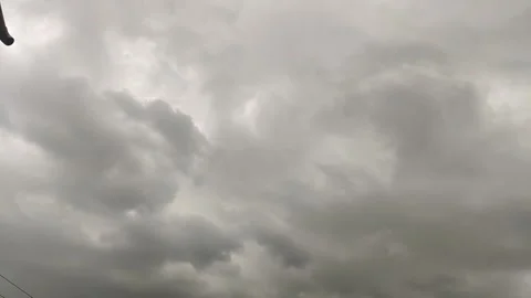 Dark clouds in the sky Stock Footage 271525485