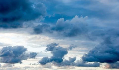 Dark clouds in the sky Stock Photos