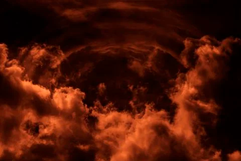 Dark clouds in the sky Stock Photos