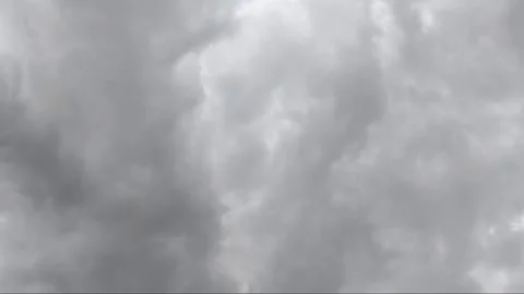 Dark Clouds in The Sky Before The Rain Stock Footage 317993181