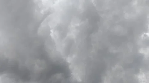Dark Clouds in The Sky Before The Rain Stock Footage 317993195