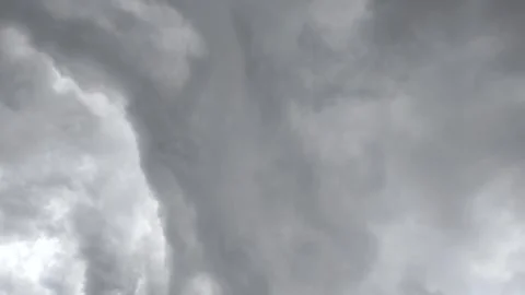 Dark Clouds in The Sky Before The Rain Stock Footage 317993234