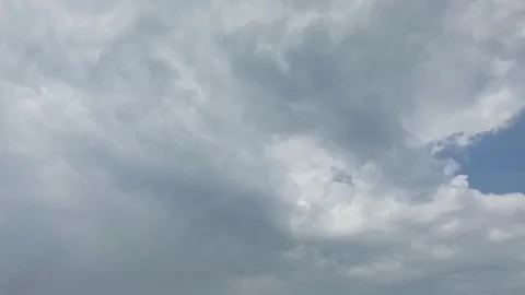 Dark clouds in the sky. Time lapse Видео 333118401