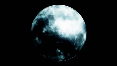 Dark clouds in the sky within a crystal ball Stock-Footage 198963213